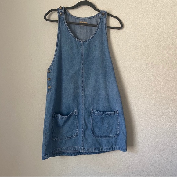 Vintage Dresses & Skirts - 3/ 25 VINTAGE Northwest Blue DENIM OVERALL DRESS